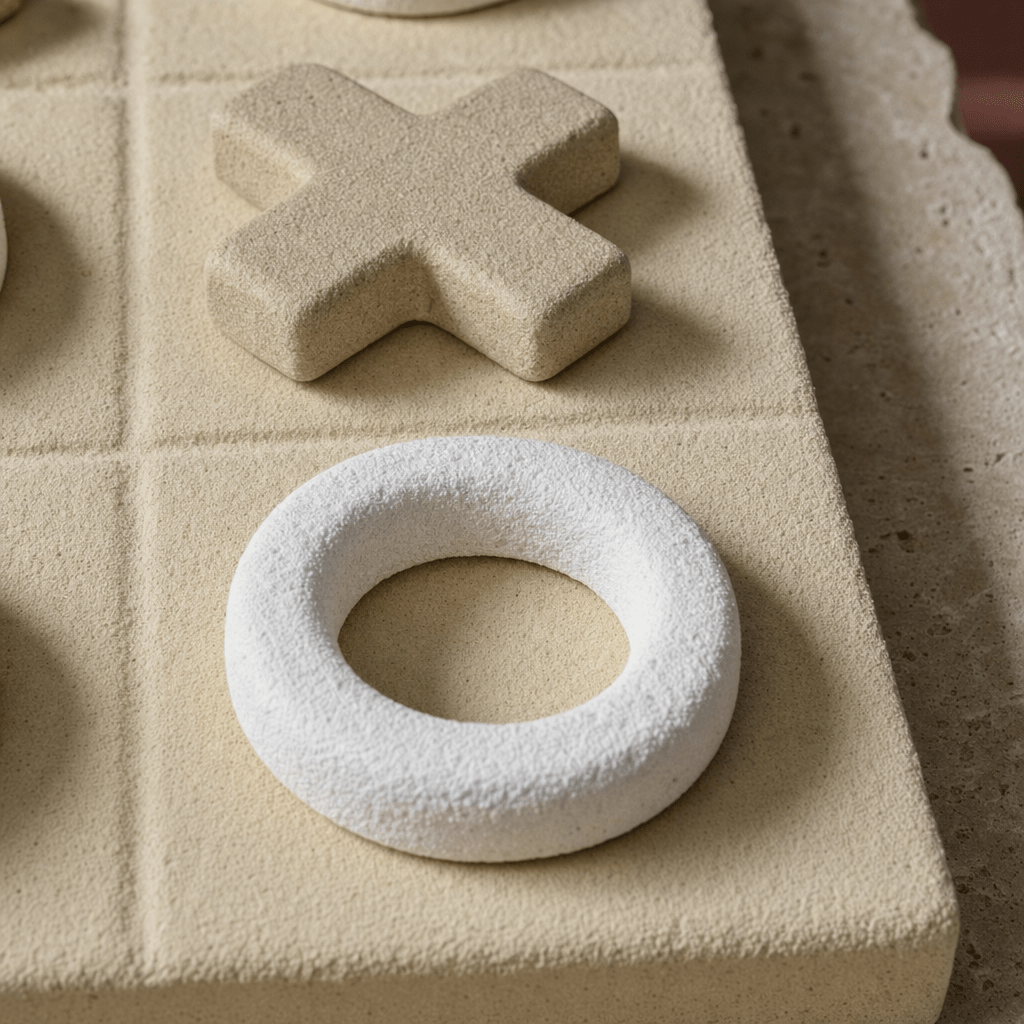 Chalk Tic-Tac-Toe Game - Figi Home