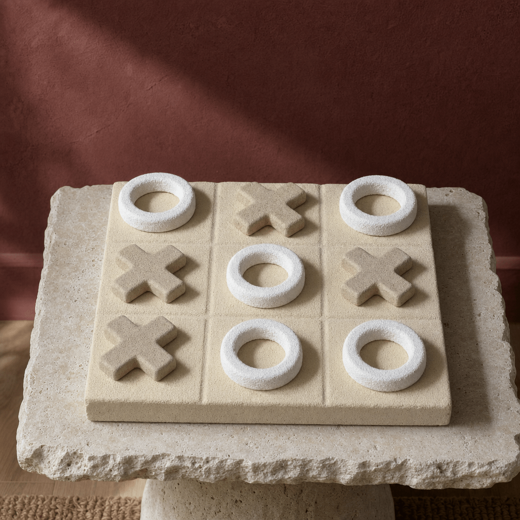 Chalk Tic-Tac-Toe Game - Figi Home