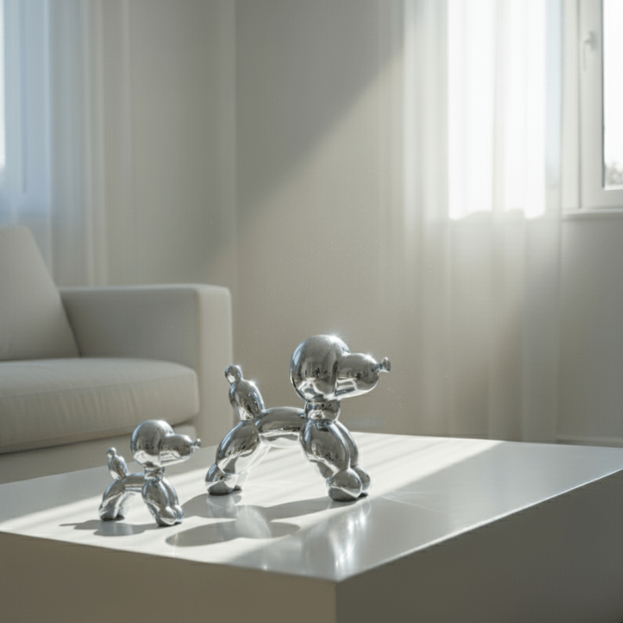 Chrome Pup Décor - Figi Home