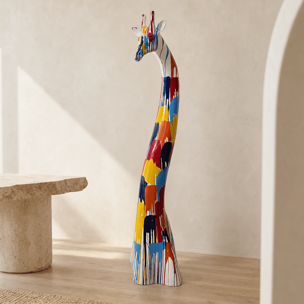 Colorful Drip Giraffe - Figi Home