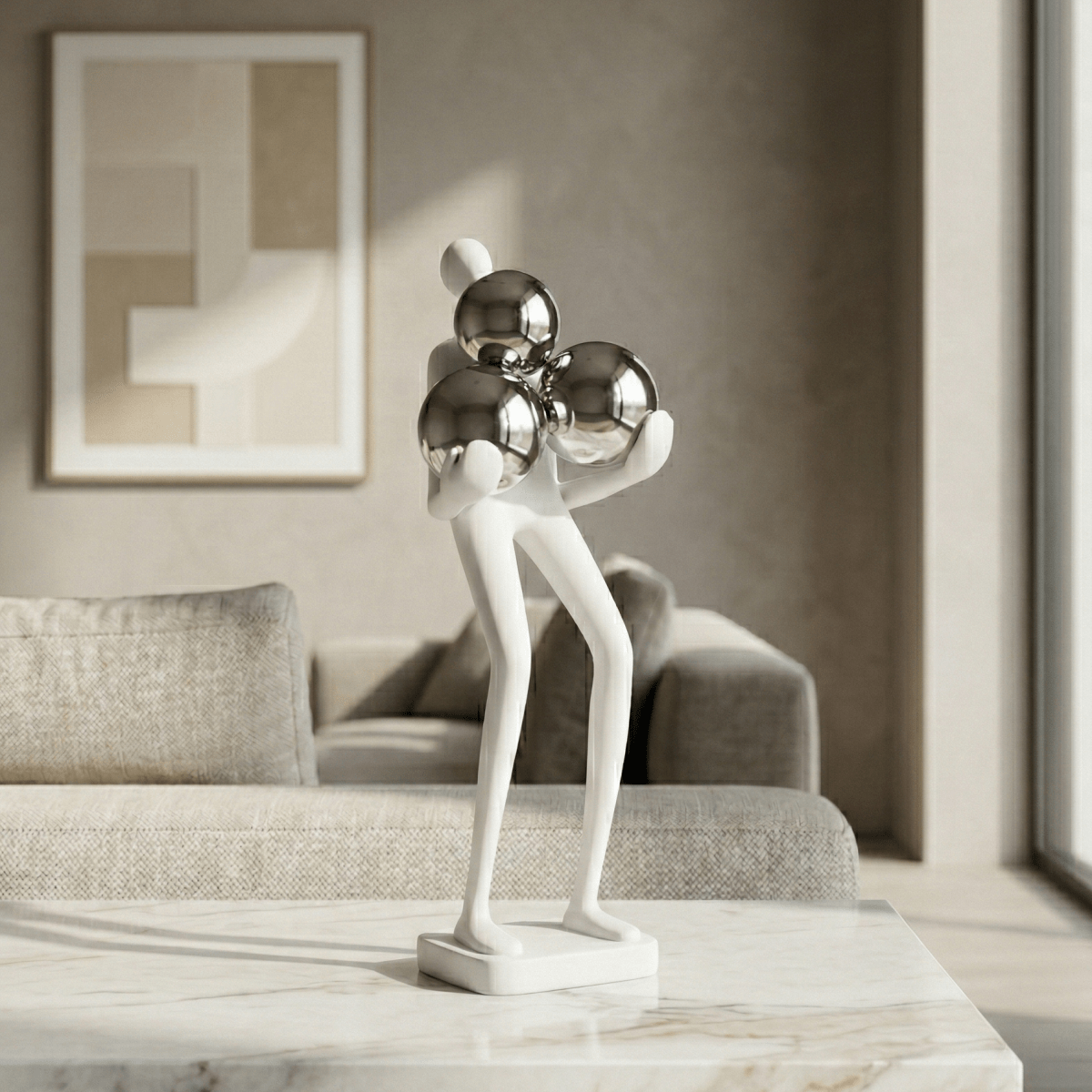 Cosmic Embrace Modern Sculpture - Figi Home