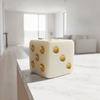 Cream Gold Dice Sculpture - Figi Home