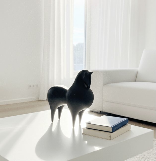 Eros Stallion Sculpture - Figi Home