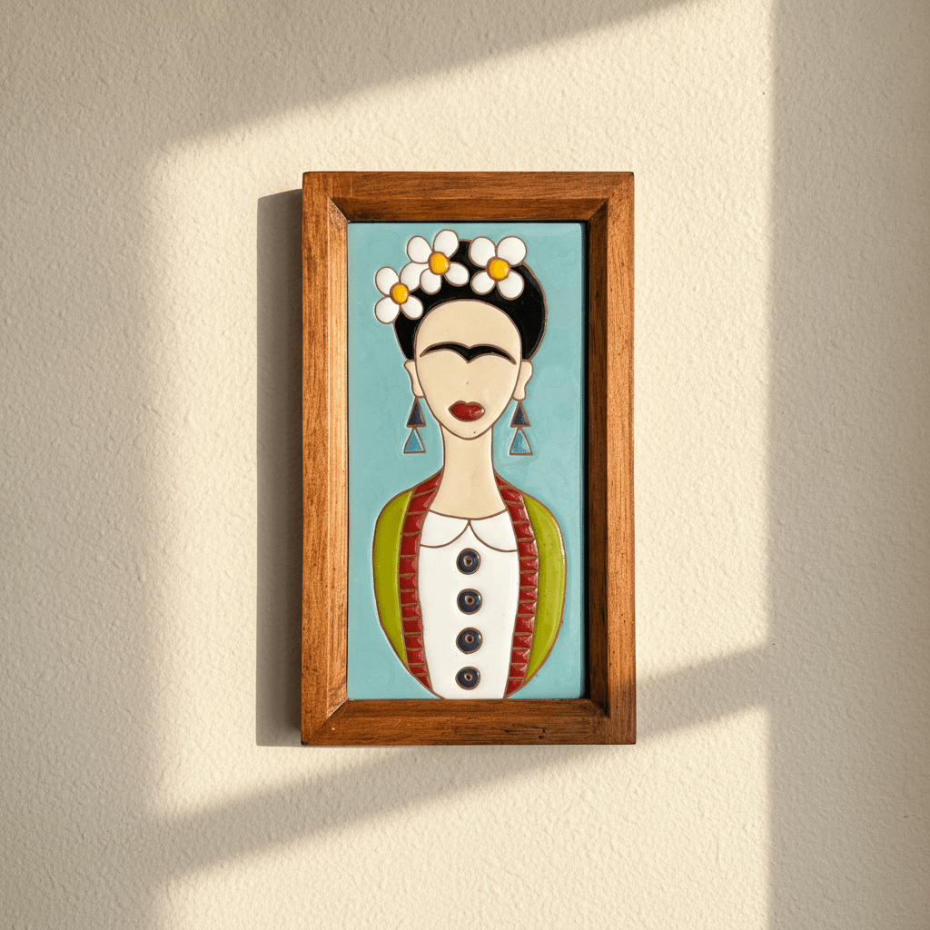 Frida Kahlo Portrait Tile - Figi Home