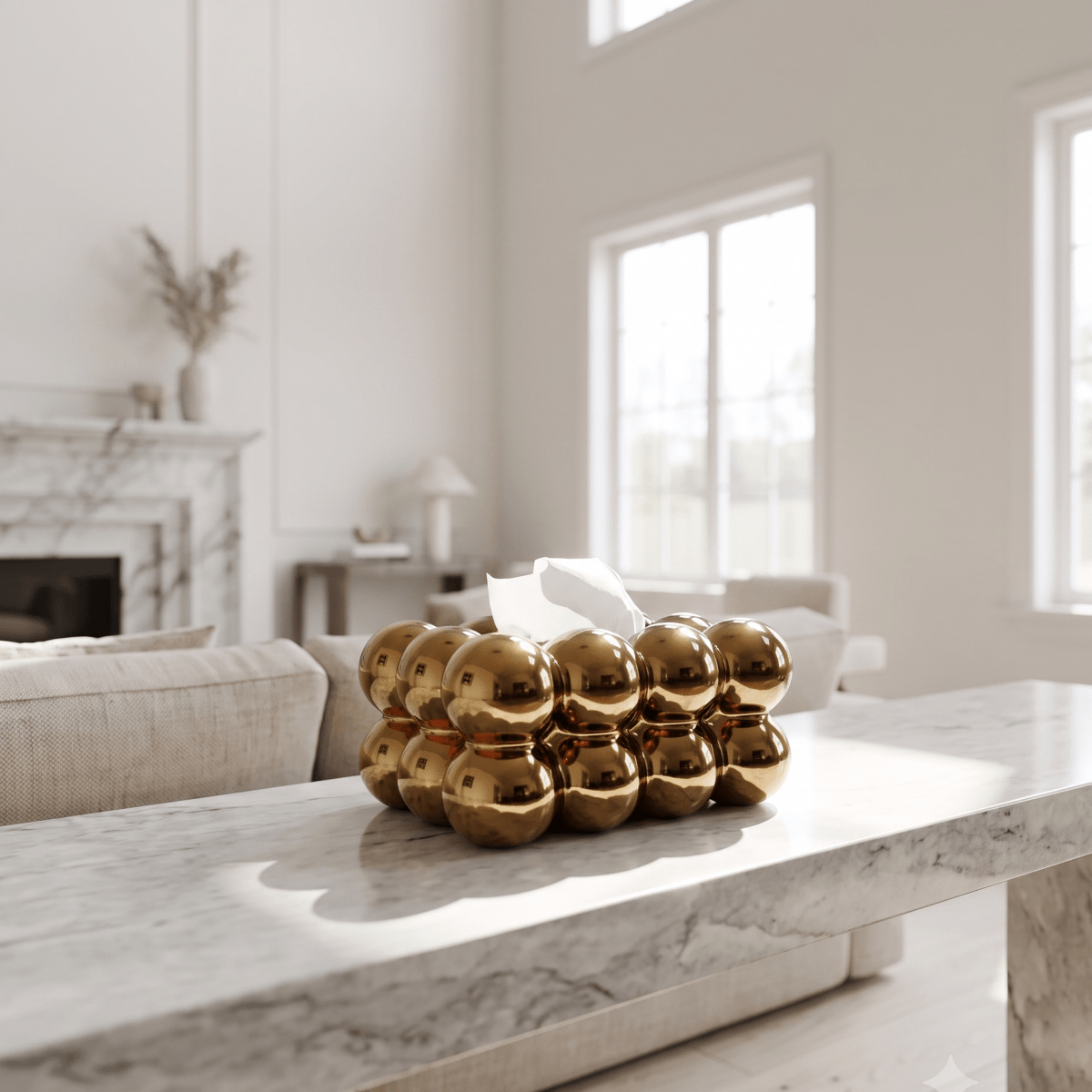 Gilded Cloud Tissue Box - Figi Home