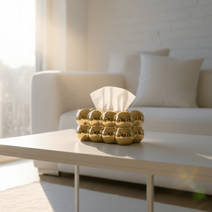 Gilded Cloud Tissue Box - Figi Home