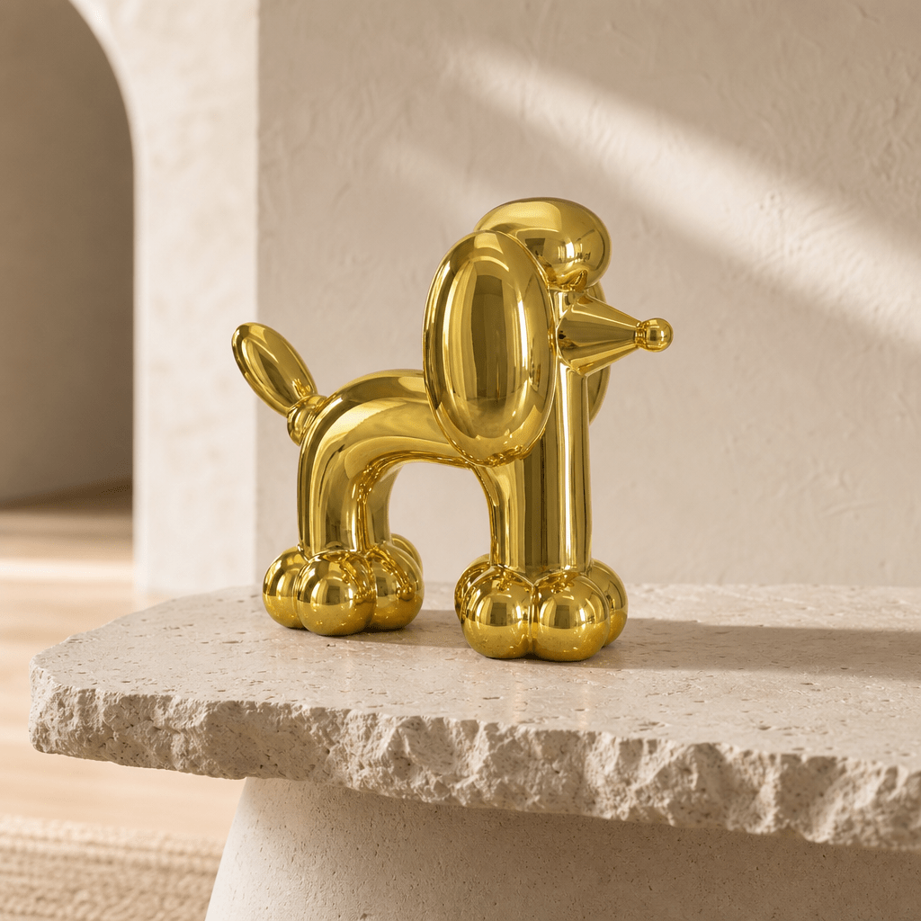 Gold Balloon Dog Sculpture - Figi Home