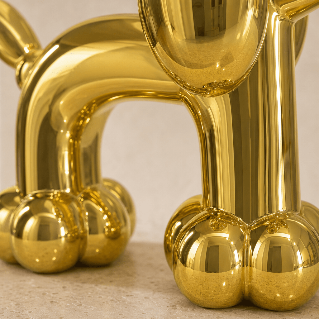 Gold Balloon Dog Sculpture - Figi Home