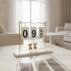 Golden Desk Calendar with Bears - Figi Home