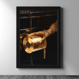 Golden Roll – Luxury Bathroom Wall Art - Figi Home