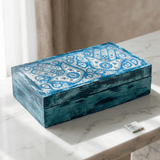 Hamsa Rectangular Tea Box - Figi Home