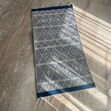 Indigo Heritage Cotton Kilim - Figi Home