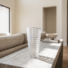 Iridescent Ribbed Glass Vase - Figi Home