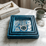Khamsa Hamsa Decorative Tray Set (3 pcs) - Figi Home