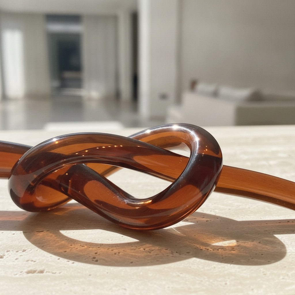 Brown Glass Knot