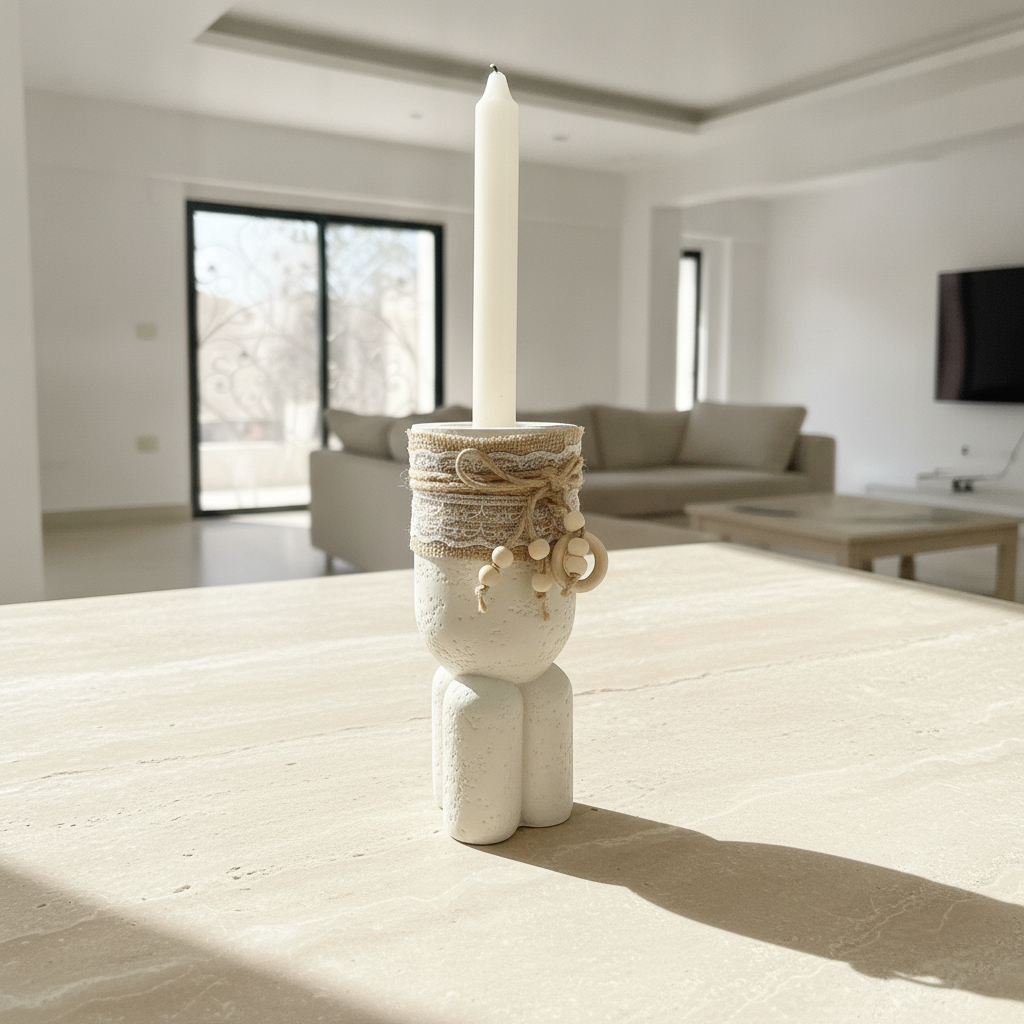 Rustic Pillar Candle Holders - Medium