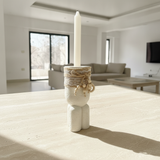 Rustic Pillar Candle Holders - Medium