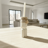 Rustic Pillar Candle Holders - Large