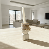 Rustic Pillar Candle Holders - Small