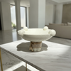 Textured Pedestal Bowl