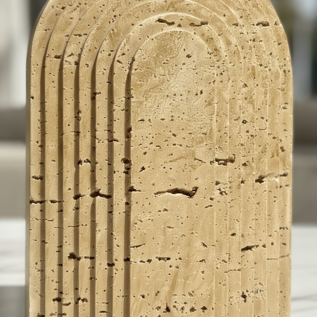 Travertine Closed Arch Sculpture