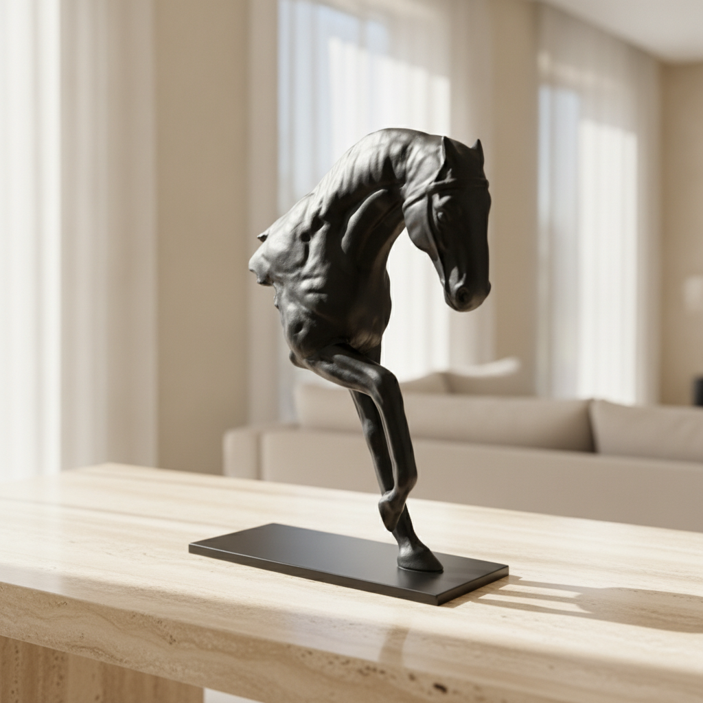 Black Horse Sculpture