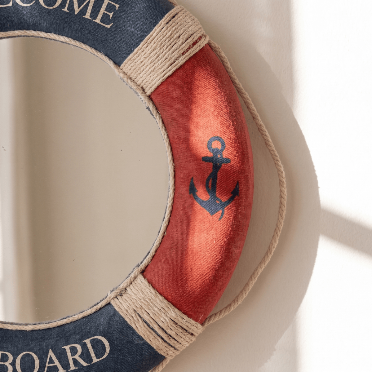 Lifebuoy Round Wall Mirror - Figi Home