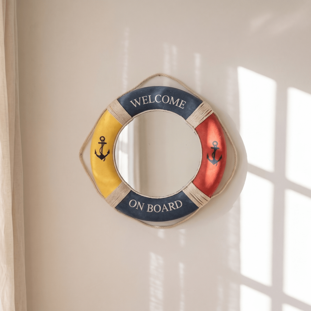 Lifebuoy Round Wall Mirror - Figi Home