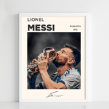 Lionel Messi — The Kiss Sports Poster Frame - Figi Home