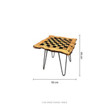 Live Edge Chess Table - Figi Home
