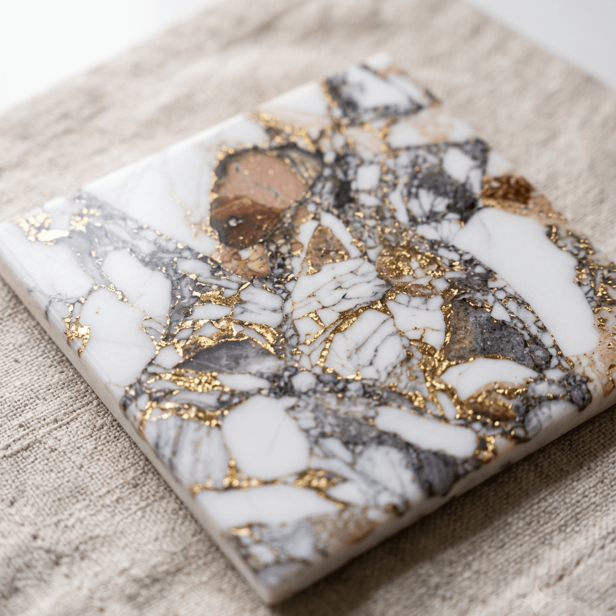 Luxury Fluid Marble Coasters Set - Figi Home