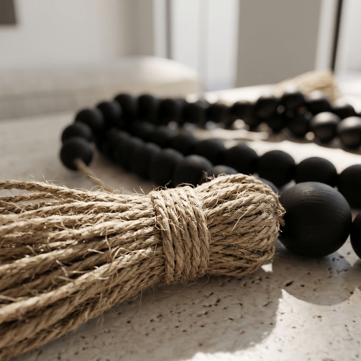 Matte Black Decorative Beads - Figi Home