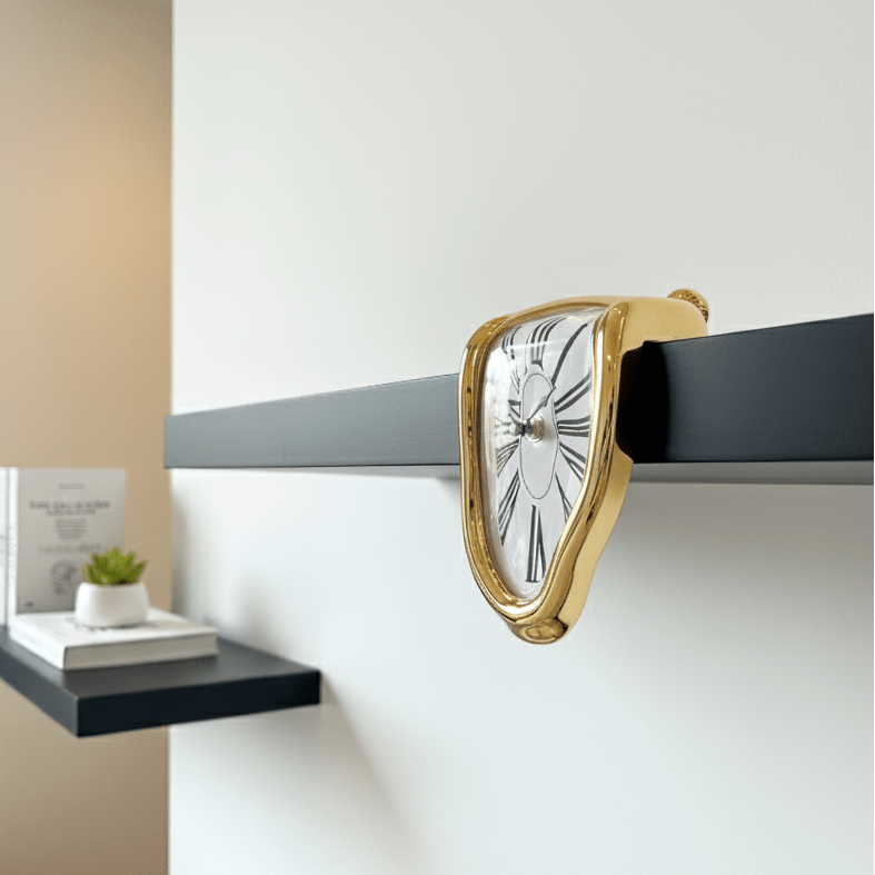 Melted Time Clock Sculpture - Figi Home