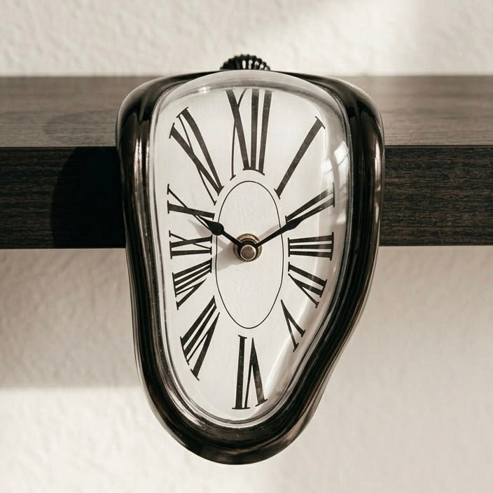 Melted Time Clock Sculpture - Figi Home