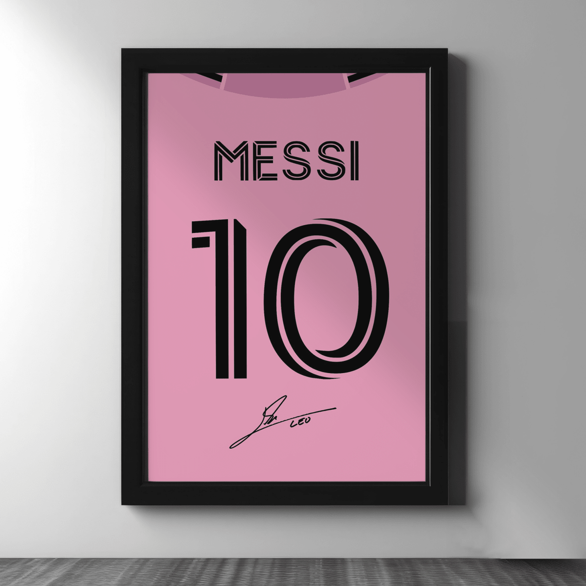 Messi — Inter Miami Jersey Poster Frame - Figi Home