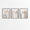 Modern Neutral Islamic Calligraphy Set - Figi Home