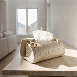 Modern Textured Scroll Tissue Holder - Figi Home