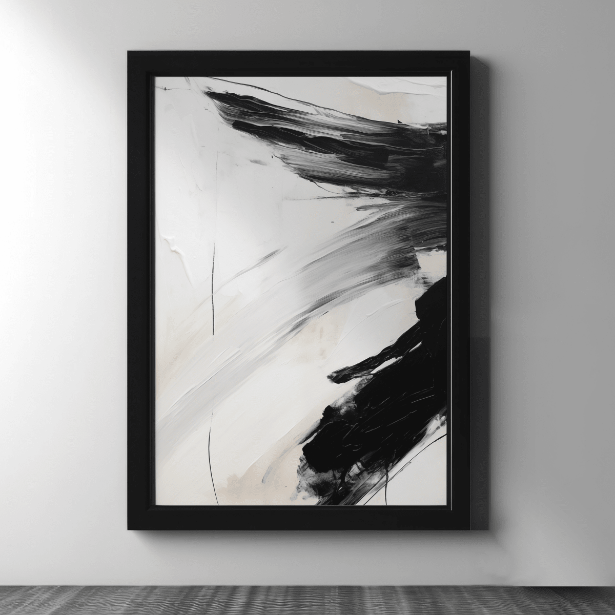 Monochrome Abstract Triptych (Set of 3) - Figi Home