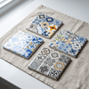 Mosaic Square Coasters Set - Figi Home
