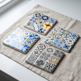 Mosaic Square Coasters Set - Figi Home