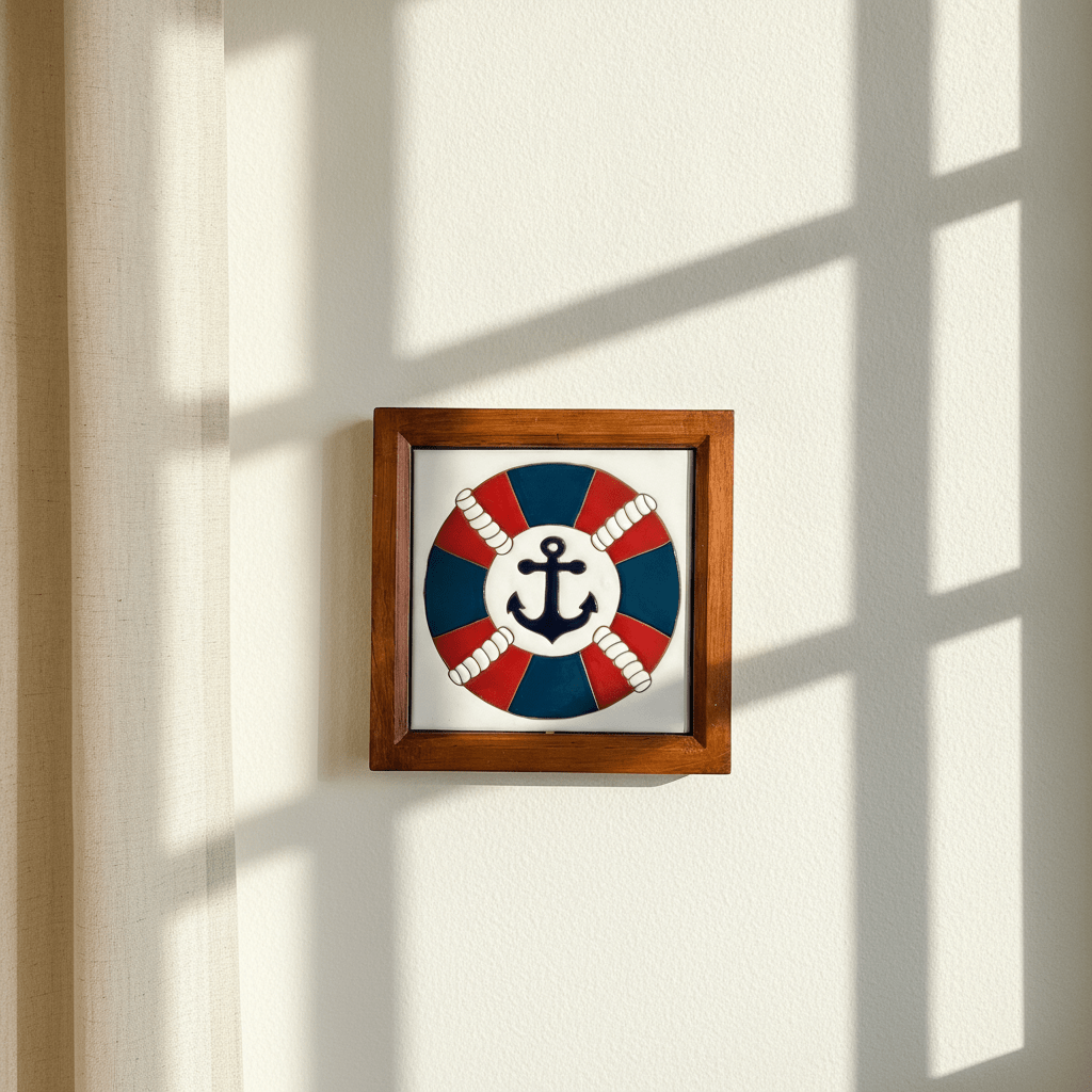 Nautical Anchor Tile - Figi Home