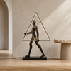 Illuminated Figure Sculpture, 150 cm floor-standing