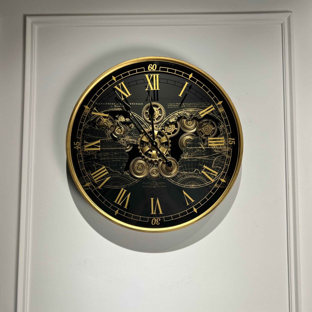 Noir Cartographer Wall Clock - Figi Home
