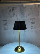 NOIR Pleated Brass Lam - Figi Home