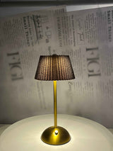NOIR Pleated Brass Lam - Figi Home