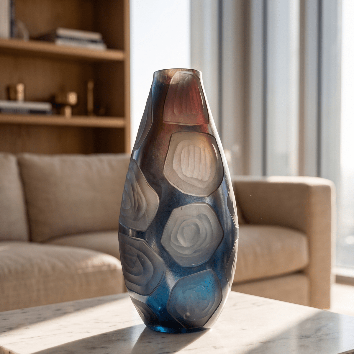 Obsidian Luxury Mosaic Vase - Figi Home