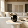 Obsidian Orb Pottery Vase - Figi Home