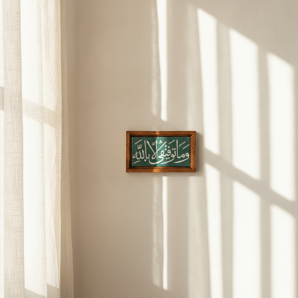 وما توفيقي إلا بالله-Tile Teal - Figi Home