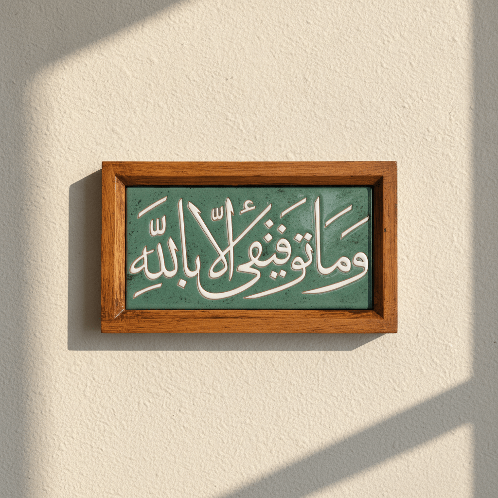 وما توفيقي إلا بالله-Tile Teal - Figi Home