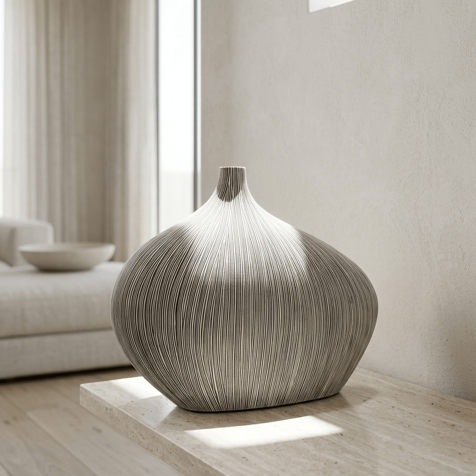 Onion Stripe Vase - Figi Home